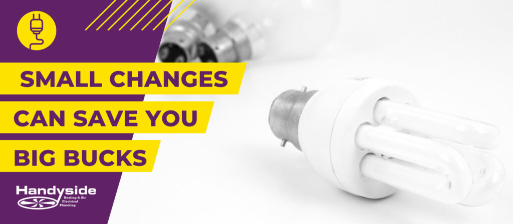 Energy-saving spiral light bulb on white background.