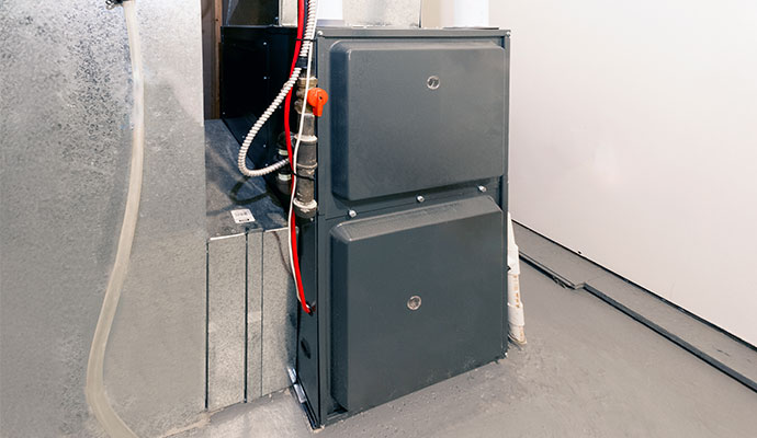 An installed heating system