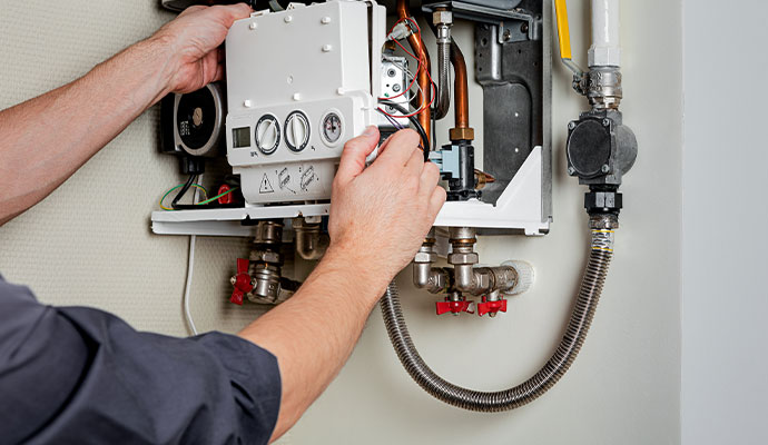 Boiler system parts repairing service