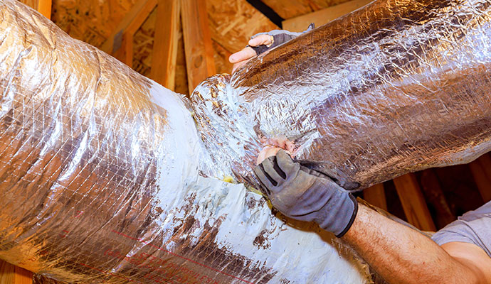 Duct work repairing service