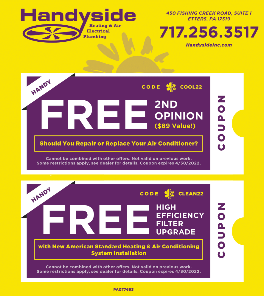 Handyside promotional coupon.